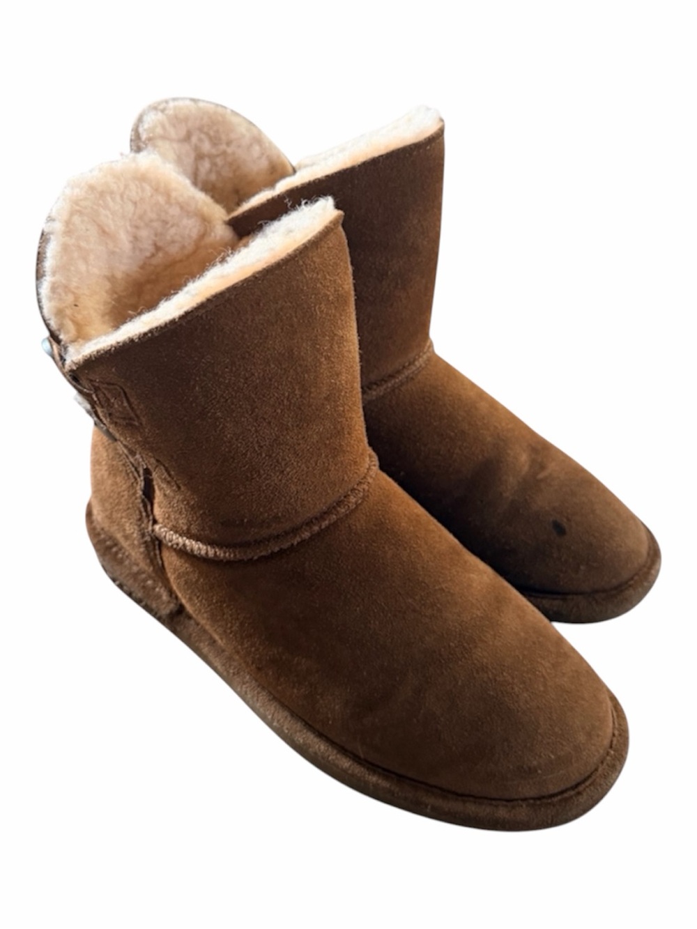 Girls size 3 BearPaw Chestnut Suede Winter Fall Boots